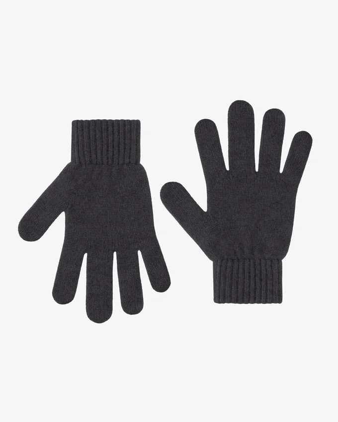 Gants en laine mérinos - Gris lave