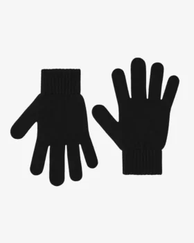 Gants en laine mérinos - Noir intense
