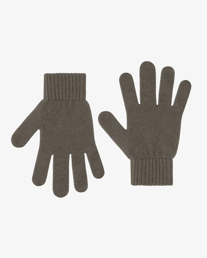 Gants en laine mérinos - Olive poussiéreux