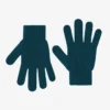 Gants en laine mérinos - Vert océan