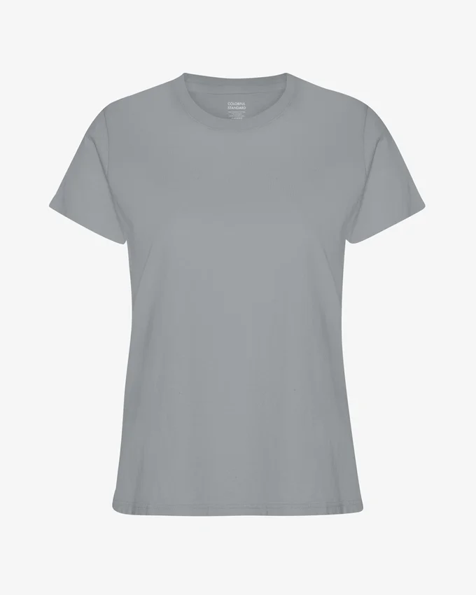Light Organic Tee en coton bio pour femme - Bleu acier