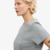 Light Organic Tee en coton bio pour femme - Bleu acier