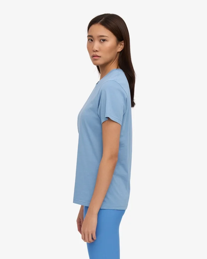 Light Organic Tee en coton bio pour femme - Bleu bord de mer