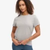 Light Organic Tee en coton bio pour femme - Gris chiné