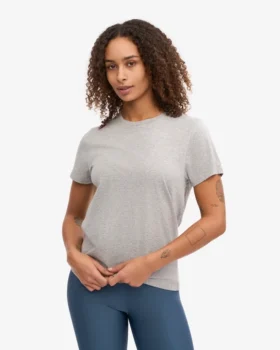 Light Organic Tee en coton bio pour femme – Gris chiné