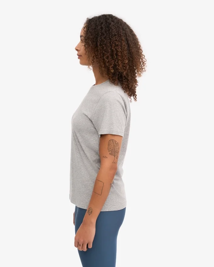 Light Organic Tee en coton bio pour femme - Gris chiné