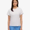 Light Organic Tee en coton bio pour femme - Mélange neige