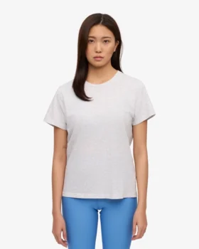 Light Organic Tee en coton bio pour femme – Mélange neige