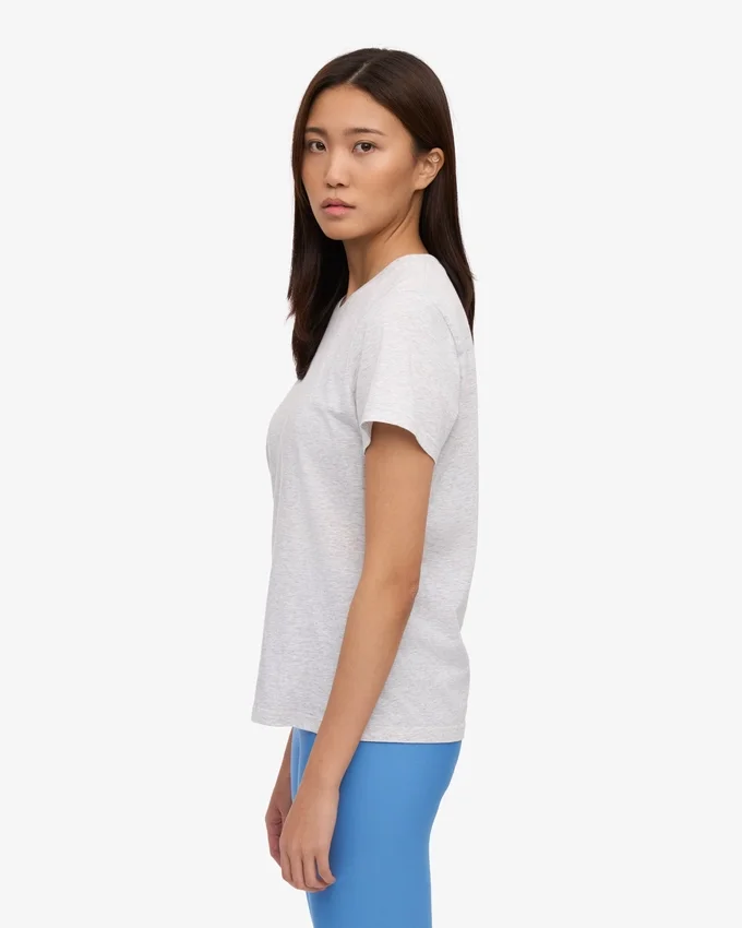 Light Organic Tee en coton bio pour femme - Mélange neige