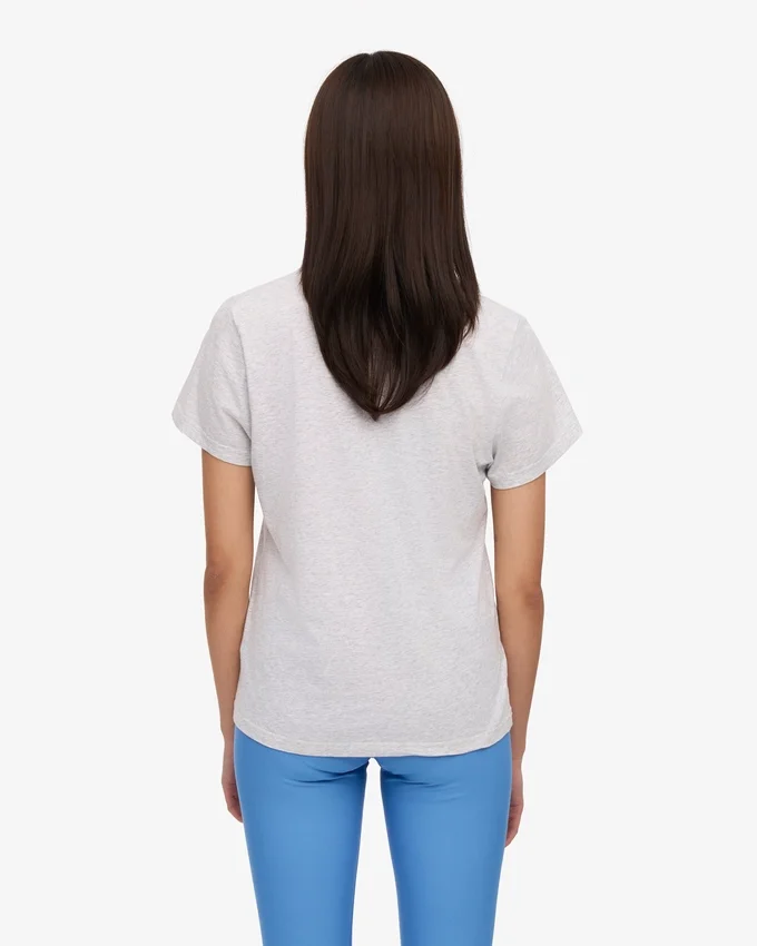 Light Organic Tee en coton bio pour femme - Mélange neige