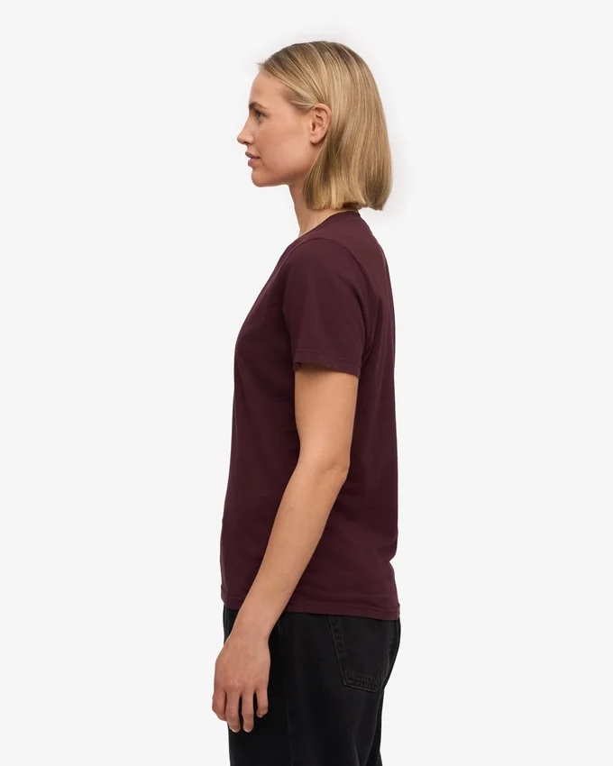 Light Organic Tee en coton bio pour femme - Rouge sang de bœuf