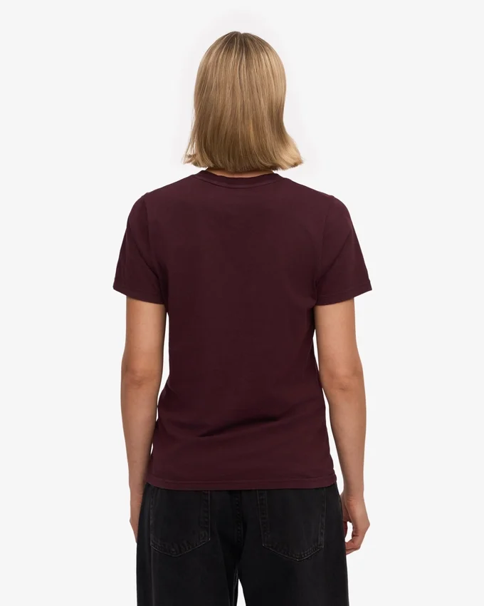 Light Organic Tee en coton bio pour femme - Rouge sang de bœuf