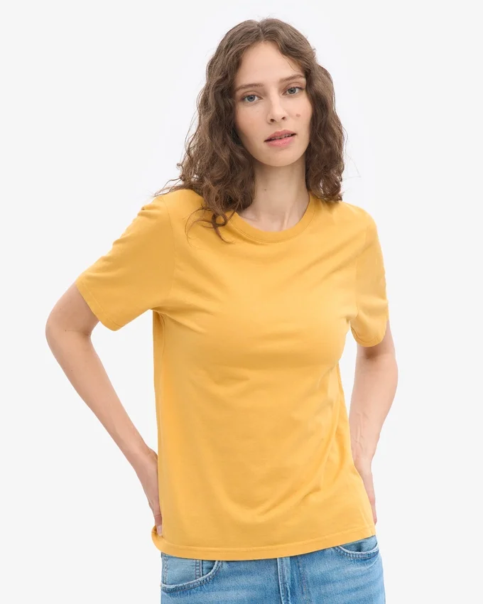 Light Organic Tee pour femme - Jaune brûlé
