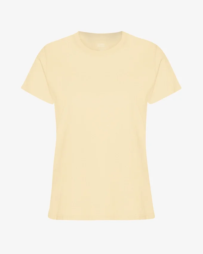 Light Organic Tee pour femme - Jaune pâle