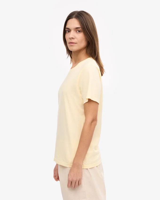 Light Organic Tee pour femme - Jaune pâle
