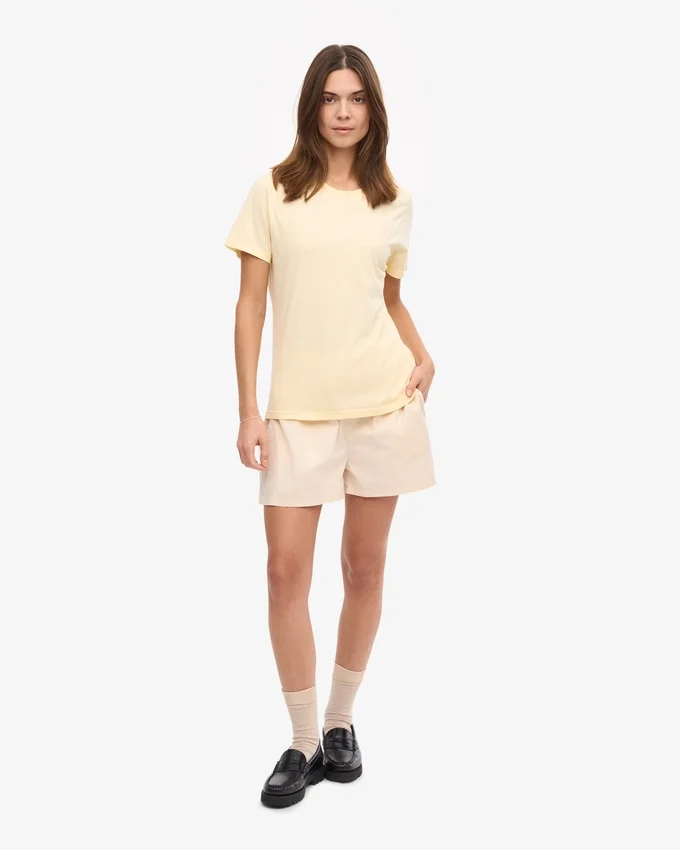Light Organic Tee pour femme - Jaune pâle