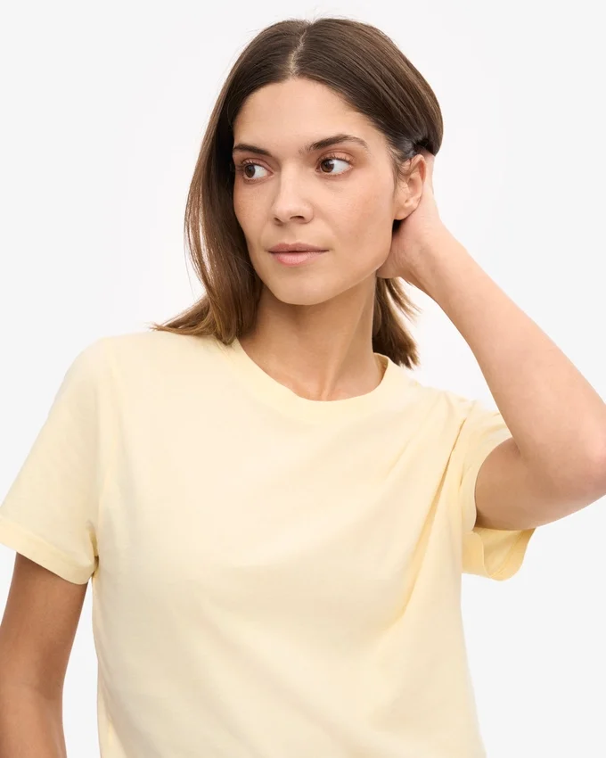 Light Organic Tee pour femme - Jaune pâle