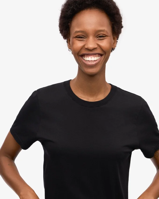 Light Organic Tee pour femme - Noir intense
