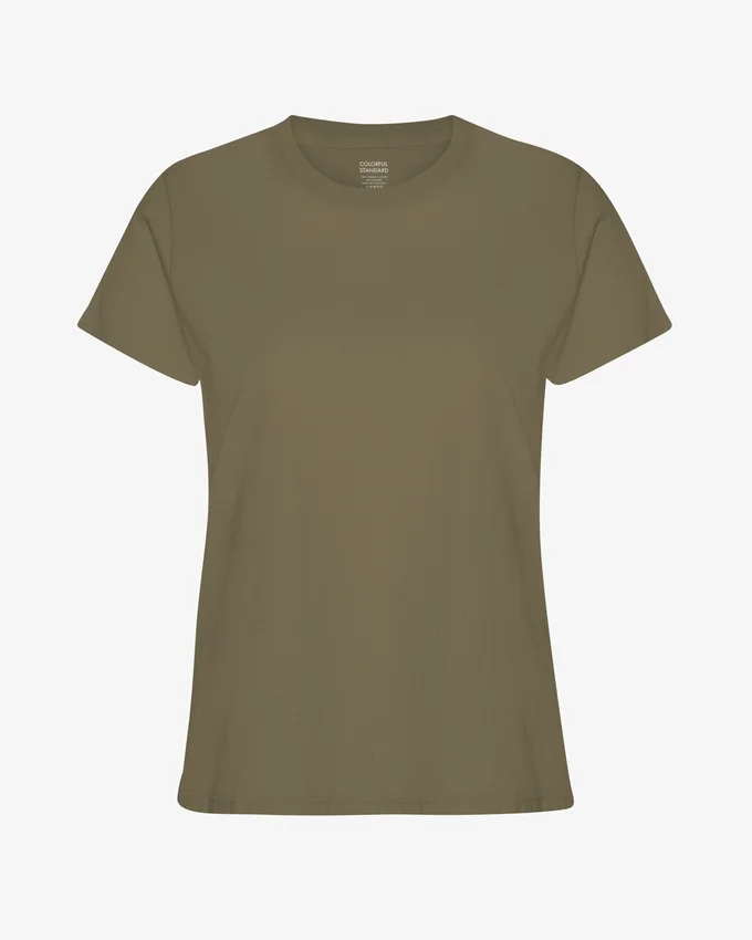 Light Organic Tee pour femme - Olive poussiéreux