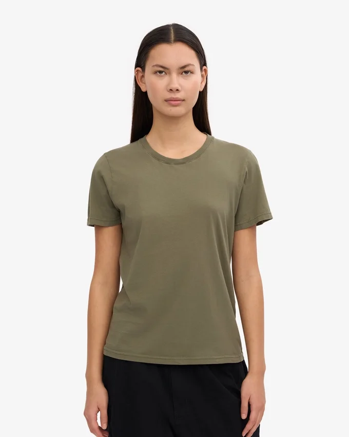 Light Organic Tee pour femme - Olive poussiéreux