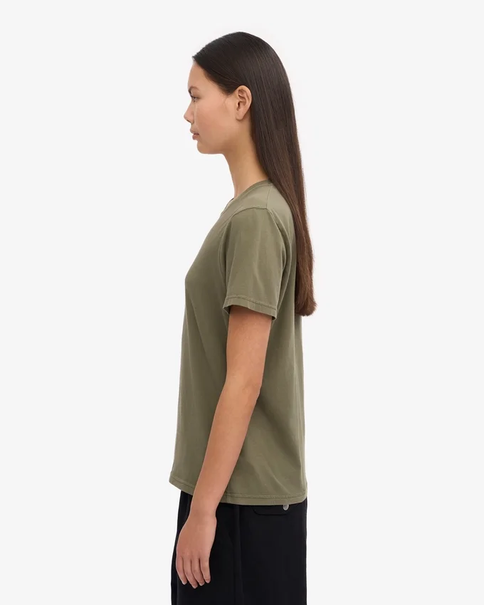 Light Organic Tee pour femme - Olive poussiéreux