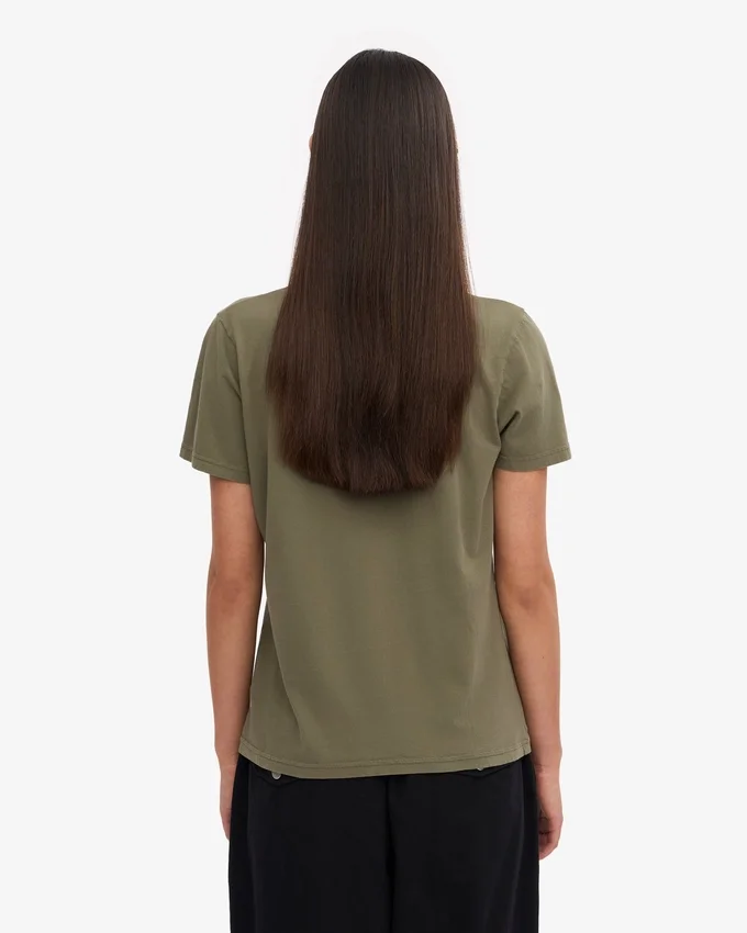 Light Organic Tee pour femme - Olive poussiéreux