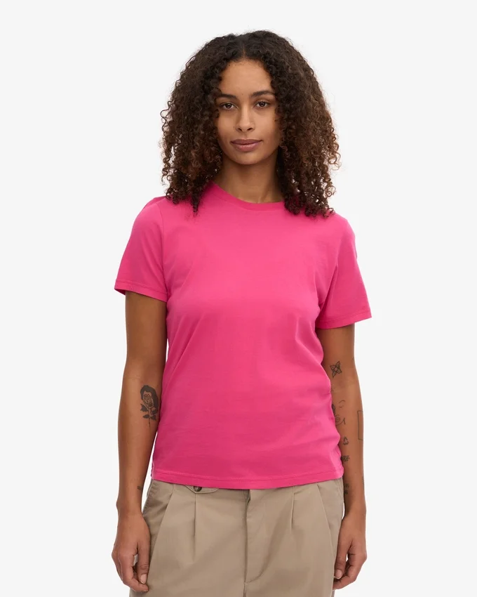 Light Organic Tee pour femme - Rose bubble-gum