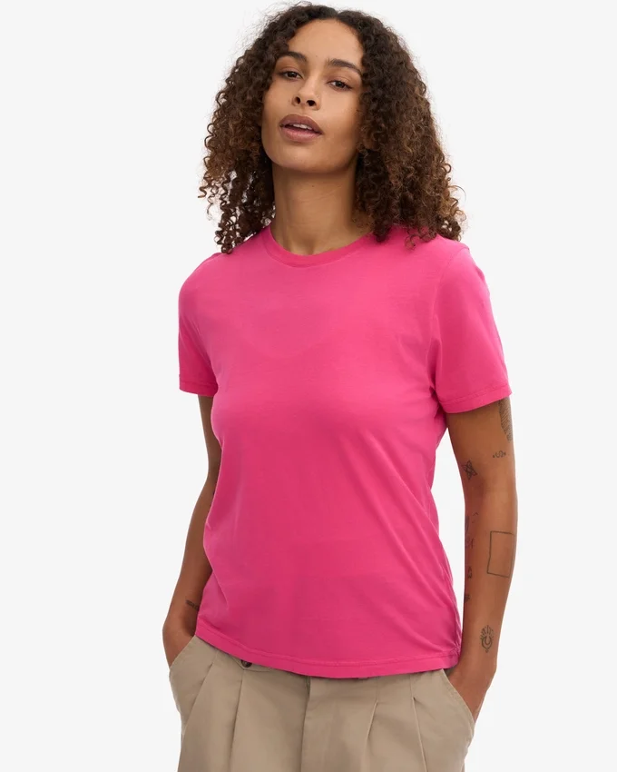 Light Organic Tee pour femme - Rose bubble-gum