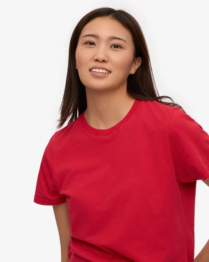 Light Organic Tee pour femme - Rouge écarlate