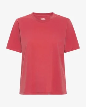 Light Organic Tee pour femme - Rouge délavé