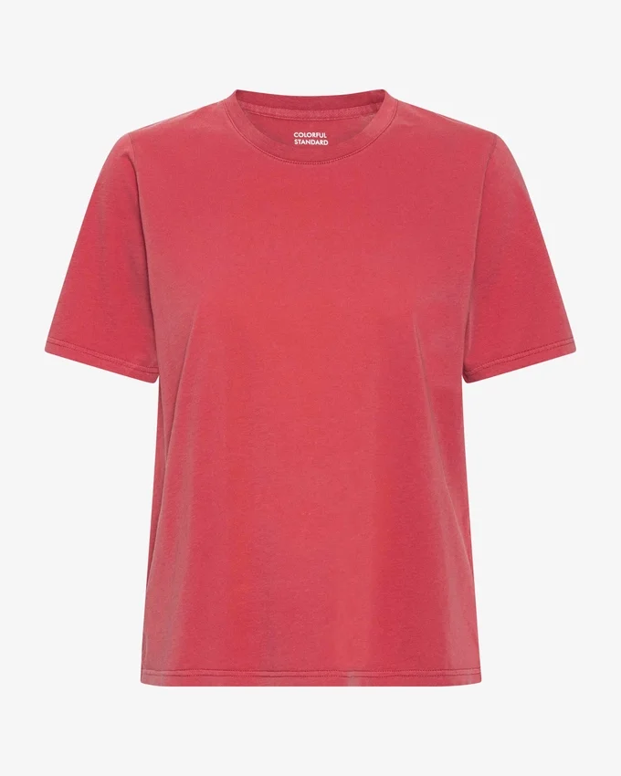 Light Organic Tee pour femme - Rouge délavé