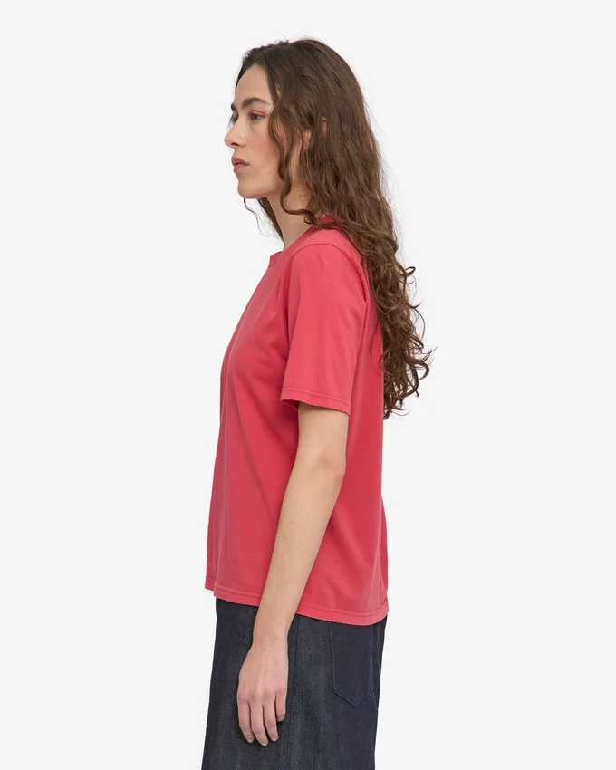 Light Organic Tee pour femme - Rouge délavé