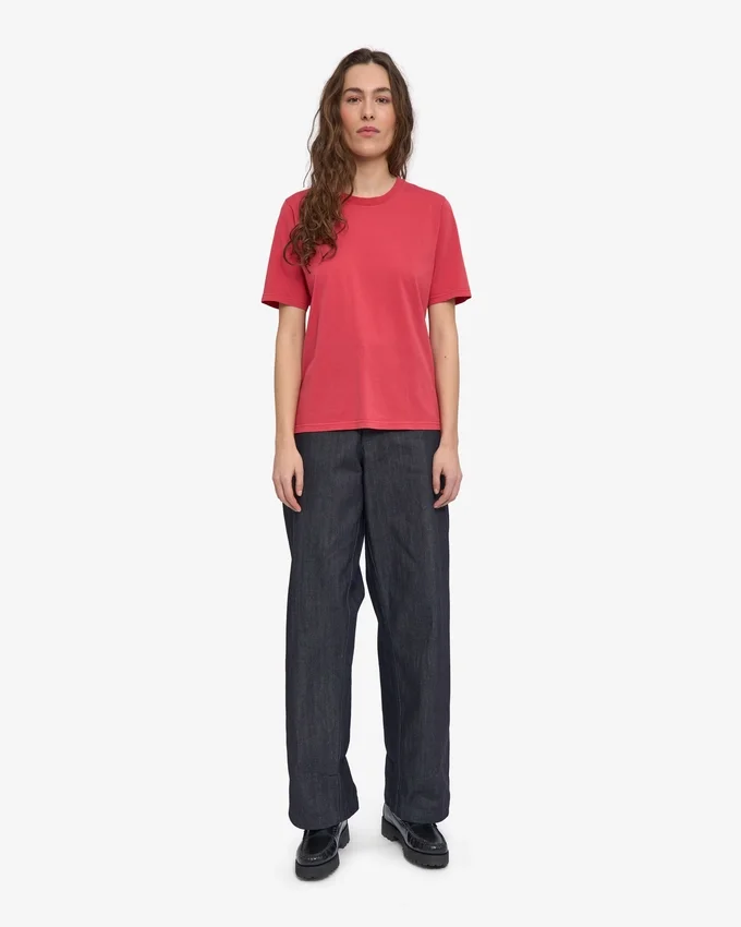 Light Organic Tee pour femme - Rouge délavé