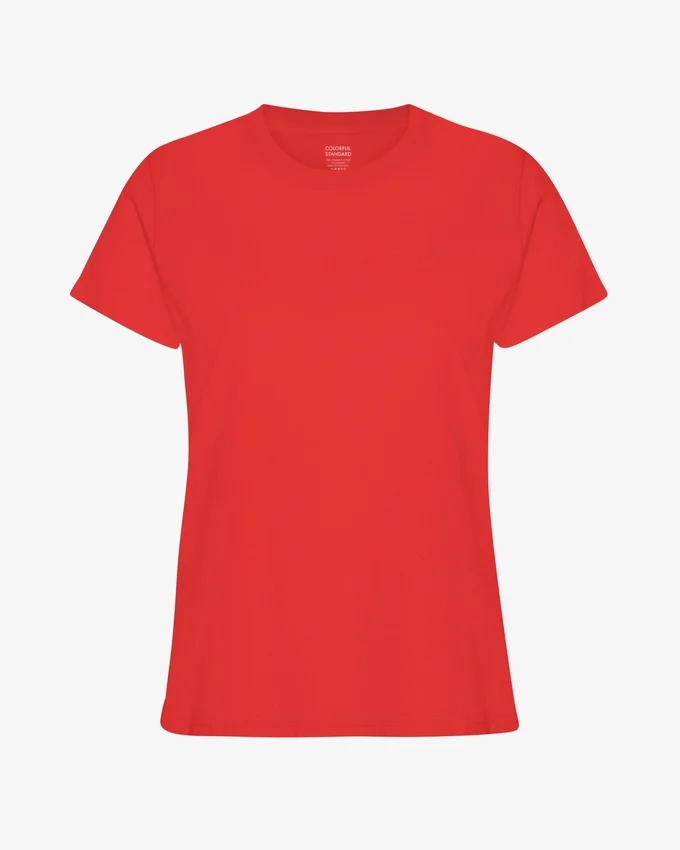Light Organic Tee pour femme - Rouge mandarine