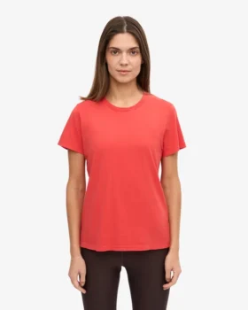 Light Organic Tee pour femme – Rouge mandarine