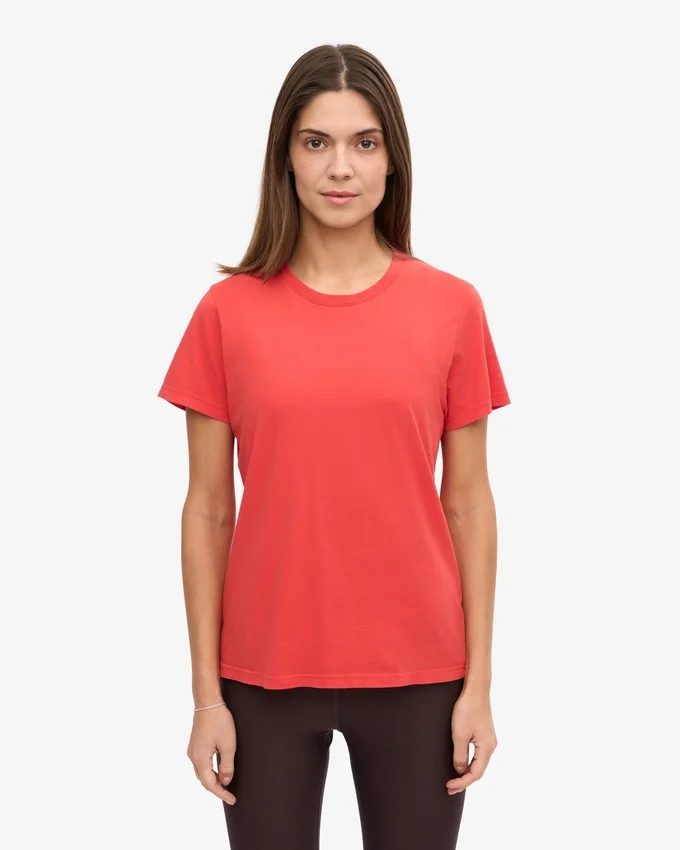 Light Organic Tee pour femme - Rouge mandarine
