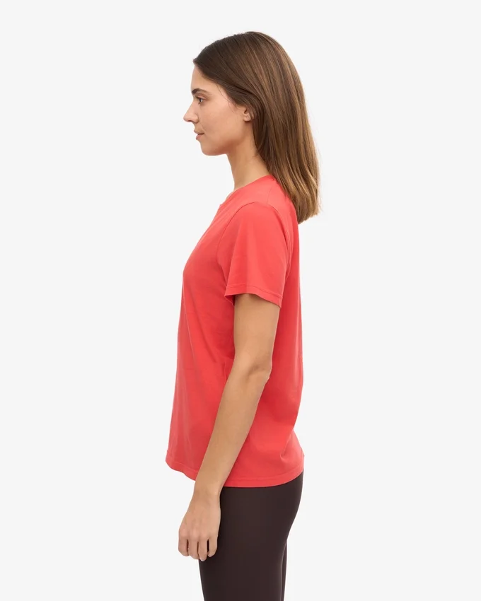 Light Organic Tee pour femme - Rouge mandarine