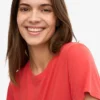 Light Organic Tee pour femme - Rouge mandarine