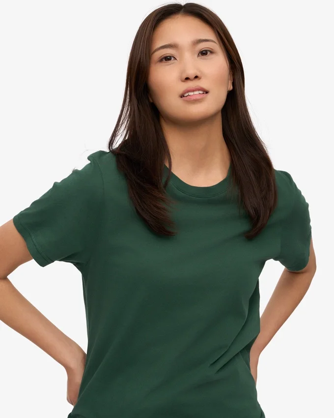 Light Organic Tee pour femme - Vert émeraude