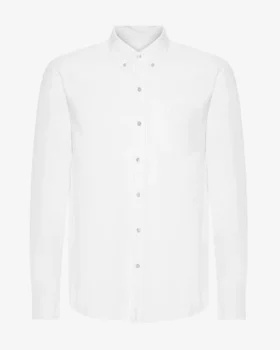 Organic Button Down chemise - Blanc optique