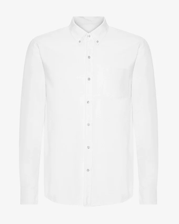 Organic Button Down chemise - Blanc optique