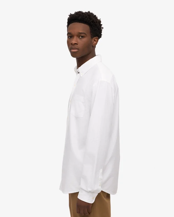 Organic Button Down chemise - Blanc optique