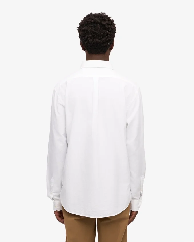 Organic Button Down chemise - Blanc optique