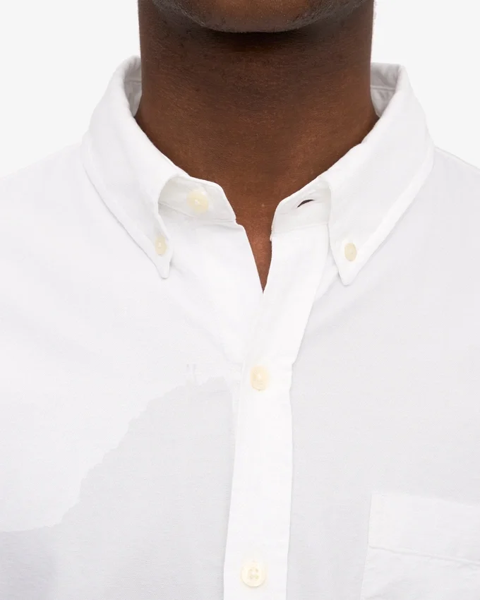 Organic Button Down chemise - Blanc optique