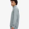Organic Button Down chemise - Bleu acier