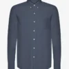 Organic Button Down chemise - Bleu pétrole