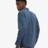 Organic Button Down chemise - Bleu pétrole