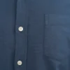 Organic Button Down chemise - Bleu pétrole