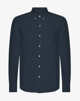 Organic Button Down Chemise en coton bio - Bleu marine