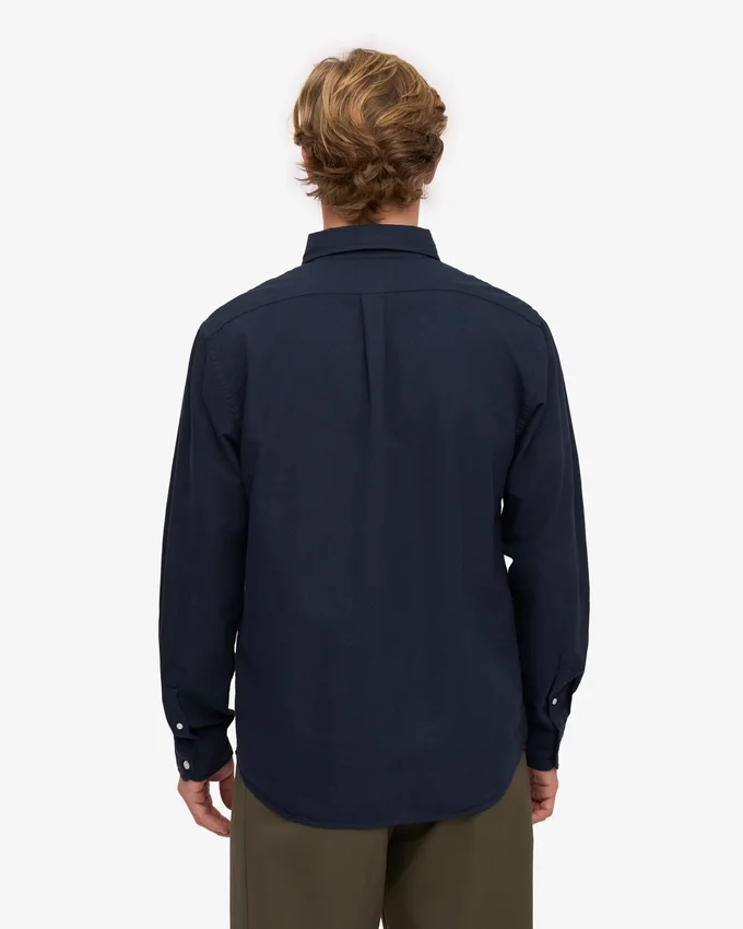 Organic Button Down Chemise en coton bio - Bleu marine